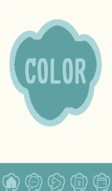 [LINE着せ替え] green color U107の画像1