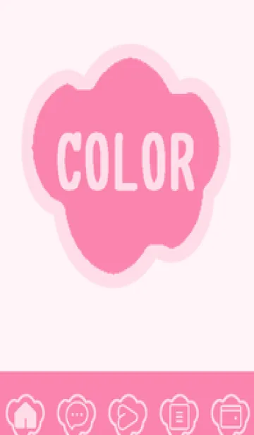 [LINE着せ替え] pink color U51の画像1