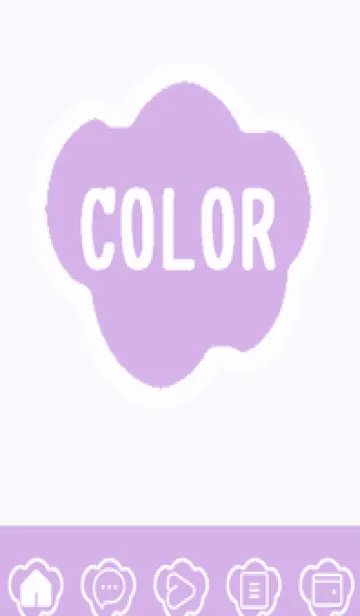 [LINE着せ替え] purple color U52の画像1