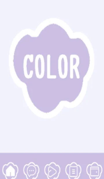 [LINE着せ替え] purple color U54の画像1
