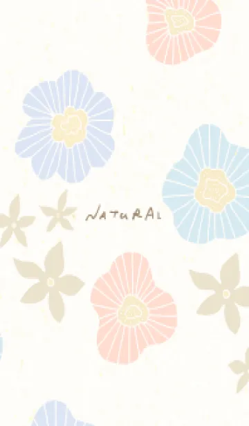 [LINE着せ替え] 4色のかわいい花10の画像1