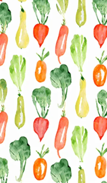 [LINE着せ替え] 【シンプル】お野菜の着せかえ#68の画像1