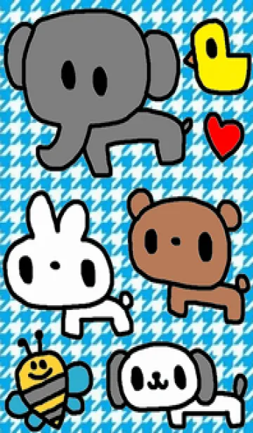 [LINE着せ替え] 動物フェイスきせかえ3の画像1