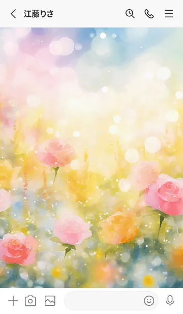 [LINE着せ替え] 薔薇(バラ)の花の着せかえ(R3203)の画像2