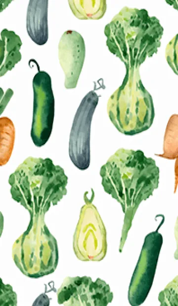[LINE着せ替え] 【シンプル】お野菜の着せかえ#64の画像1