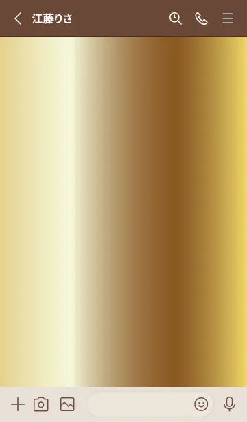 [LINE着せ替え] Simple Gradation -GOLD 18-の画像2