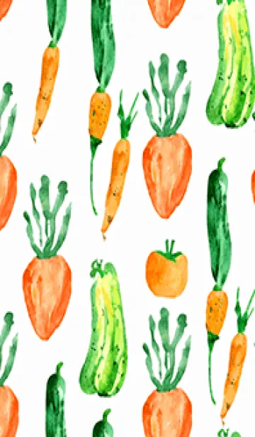 [LINE着せ替え] 【シンプル】お野菜の着せかえ#61の画像1