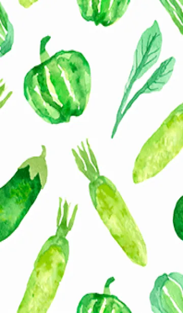 [LINE着せ替え] 【シンプル】お野菜の着せかえ#70の画像1