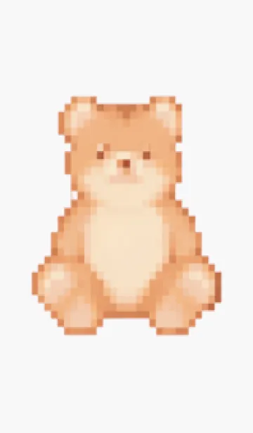 [LINE着せ替え] クマのドット絵のきせかえ 9の画像1