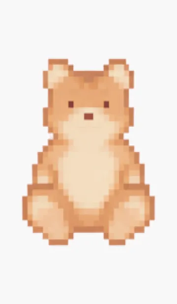 [LINE着せ替え] クマのドット絵のきせかえ 7の画像1