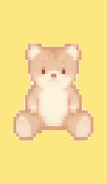 [LINE着せ替え] クマのドット絵のきせかえ 6の画像1