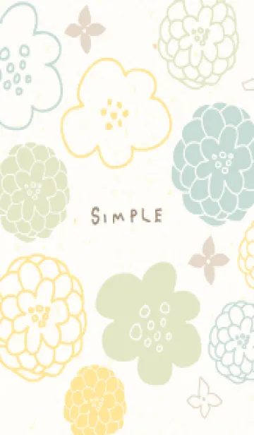 [LINE着せ替え] 3色の鞠のような花28の画像1