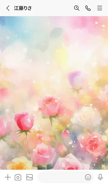 [LINE着せ替え] 薔薇(バラ)の花の着せかえ(R3215)の画像2