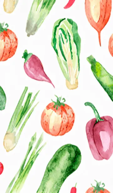 [LINE着せ替え] 【シンプル】お野菜の着せかえ#82の画像1