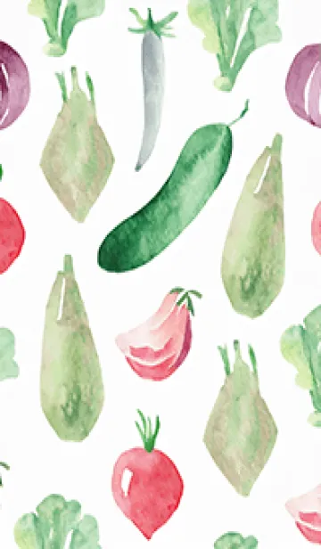 [LINE着せ替え] 【シンプル】お野菜の着せかえ#84の画像1