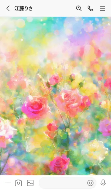 [LINE着せ替え] 薔薇(バラ)の花の着せかえ(R3218)の画像2