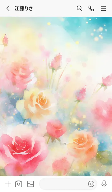 [LINE着せ替え] 薔薇(バラ)の花の着せかえ(R3221)の画像2