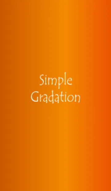 [LINE着せ替え] Simple Gradation -GlossyOrange 11-の画像1