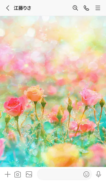 [LINE着せ替え] 薔薇(バラ)の花の着せかえ(R3225)の画像2