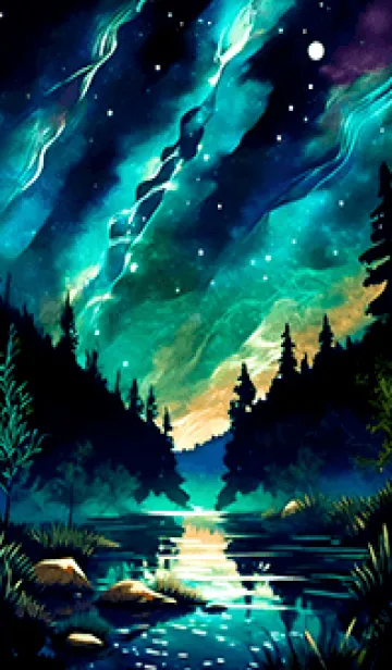 [LINE着せ替え] 綺麗な星空の夜景着せかえ#300の画像1