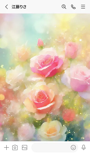 [LINE着せ替え] 薔薇(バラ)の花の着せかえ(R3229)の画像2