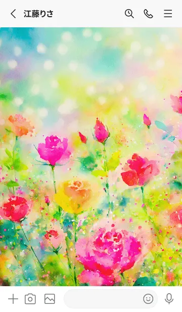 [LINE着せ替え] 薔薇(バラ)の花の着せかえ(R3231)の画像2