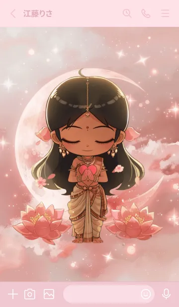 [LINE着せ替え] Lakshmi, win the lottery, get rich(JP)の画像2