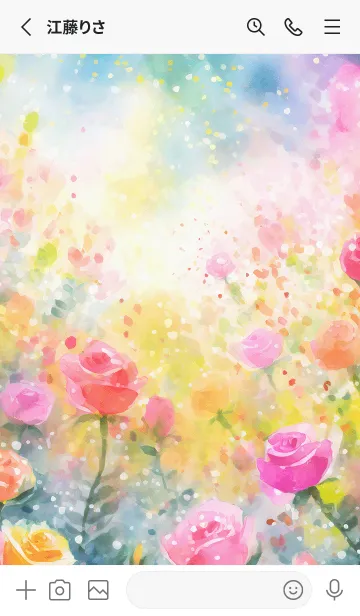 [LINE着せ替え] 薔薇(バラ)の花の着せかえ(R3236)の画像2