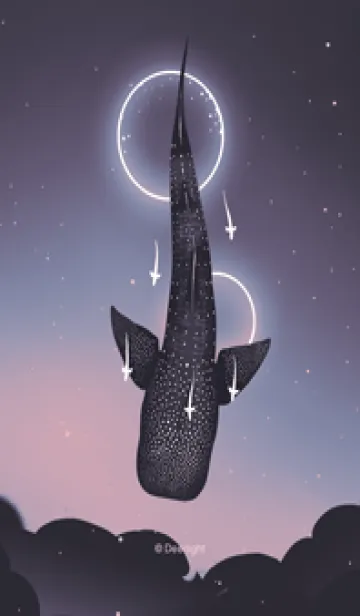手描き - 天が落ちる_V.08｜ジンベエザメ_rの着せ替えメイン画像