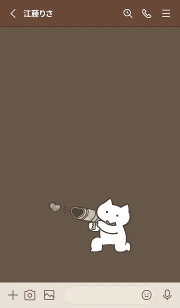 [LINE着せ替え] 推しねこ(dusty color4-02)の画像2