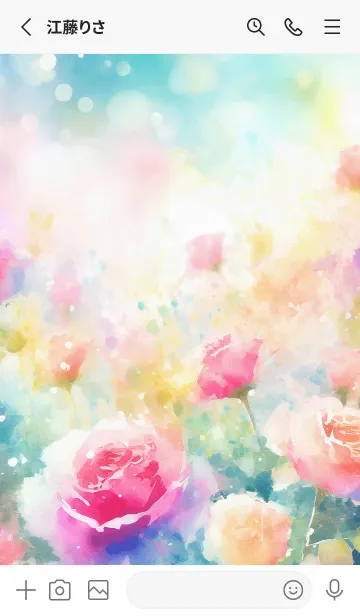 [LINE着せ替え] 薔薇(バラ)の花の着せかえ(R3239)の画像2