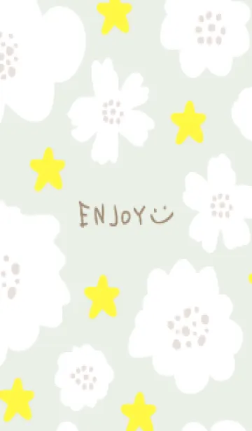 [LINE着せ替え] 星と白い花11の画像1