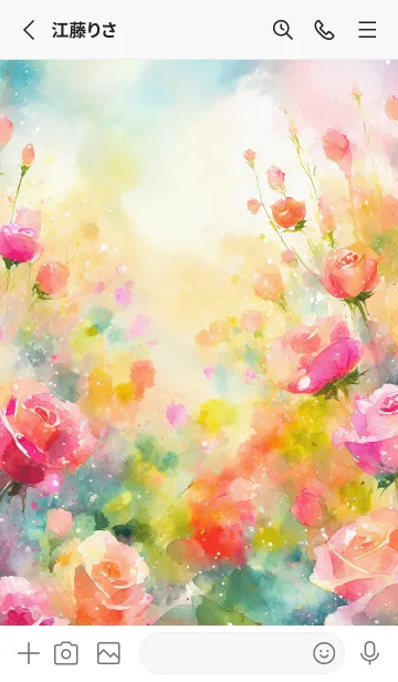 [LINE着せ替え] 薔薇(バラ)の花の着せかえ(R3240)の画像2