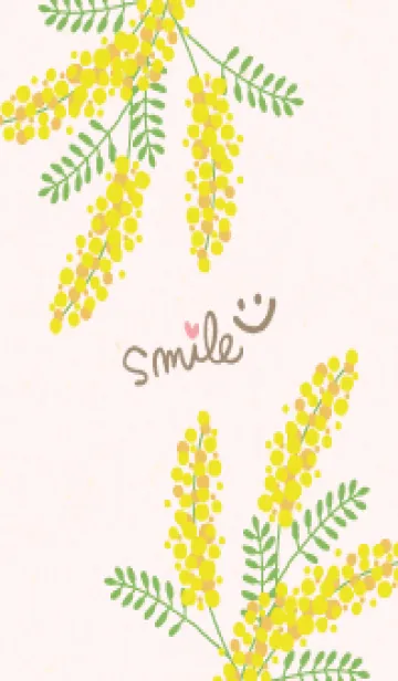 [LINE着せ替え] ミモザ シンプル8の画像1