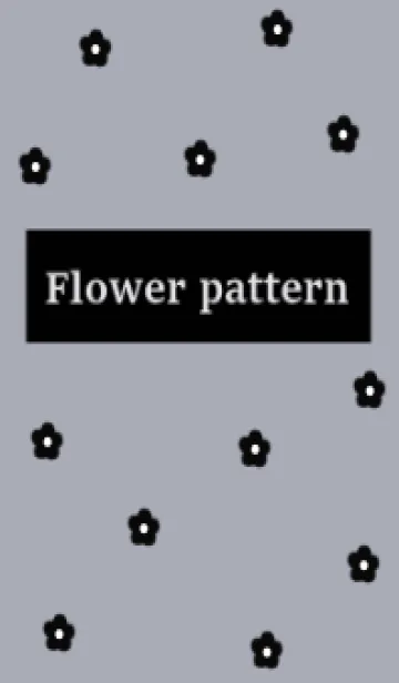 [LINE着せ替え] flower pattern0.4の画像1