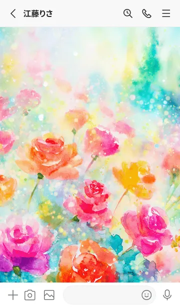 [LINE着せ替え] 薔薇(バラ)の花の着せかえ(R3249)の画像2