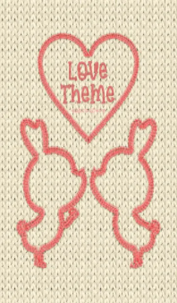 [LINE着せ替え] Love Theme Embroidery 95の画像1