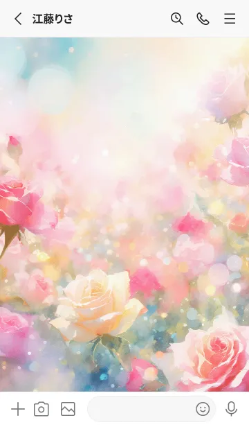 [LINE着せ替え] 薔薇(バラ)の花の着せかえ(R3252)の画像2