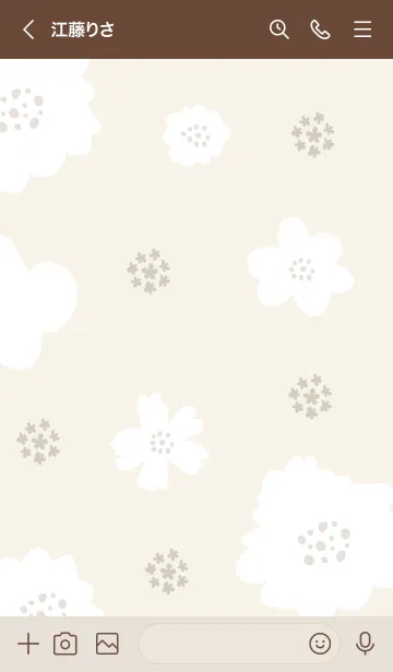 [LINE着せ替え] 花鞠と白い花24の画像2