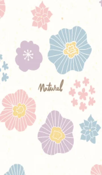 [LINE着せ替え] 北欧風 花 3色7の画像1