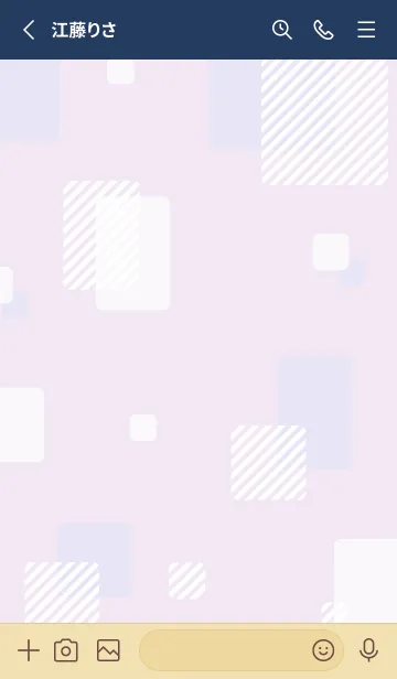 [LINE着せ替え] 角丸四角 おしゃれ9の画像2