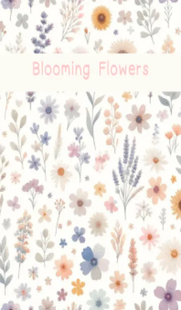 [LINE着せ替え] Blooming Flowers bunchの画像1