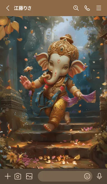 [LINE着せ替え] Ganesha: Rich, win the lottery, rich(JP)の画像2