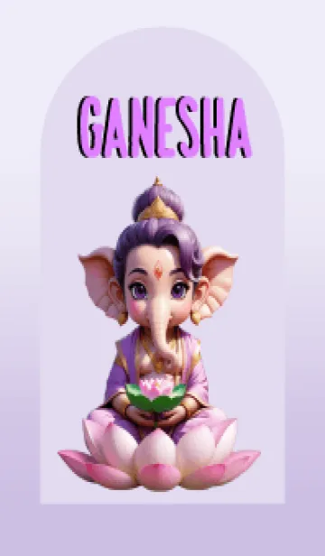 [LINE着せ替え] Purple Ganesha Rich Theme (JP)の画像1