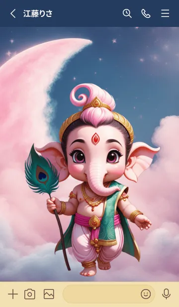 [LINE着せ替え] Ganesha wish you luck Theme (JP)の画像2