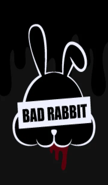 [LINE着せ替え] BLACK - BAD RABBIT DARK 7の画像1