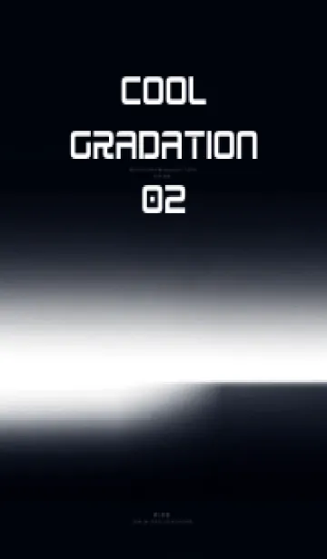[LINE着せ替え] クールなグラデーション 02(ブラック）の画像1