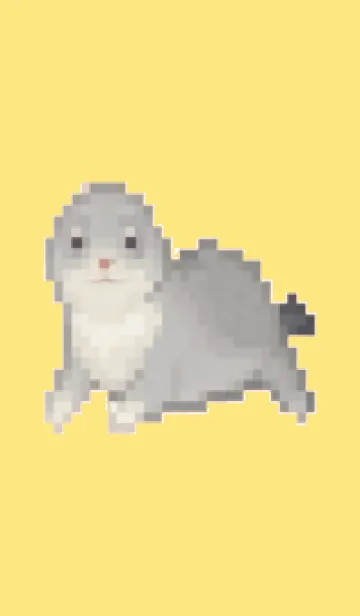 [LINE着せ替え] アザラシのドット絵のきせかえ 6の画像1