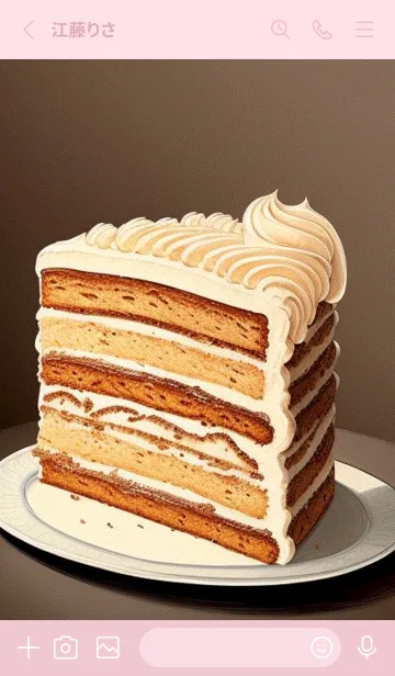 [LINE着せ替え] 癒しのケーキ～ P2TCDの画像2