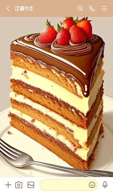 [LINE着せ替え] 癒しのケーキ～ gTTi6の画像2
